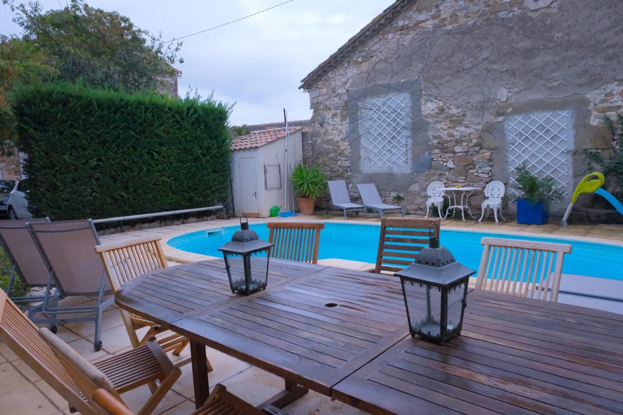 Le Gite De Sainte Valiere Piscine Et Spa Exterior photo